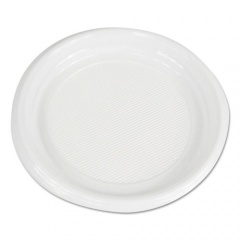 Boardwalk Hi-Impact Plastic Dinnerware, Plate, 9" dia, White, 500/Carton (PLTHIPS9WH)
