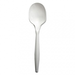 Boardwalk Mediumweight Polypropylene Cutlery, Soup Spoon, White, 1000/Carton (SOUPMWPPWH)