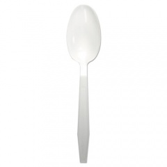 Boardwalk Heavyweight Polypropylene Cutlery, Teaspoon, White, 1000/Carton (TEAHWPPWH)