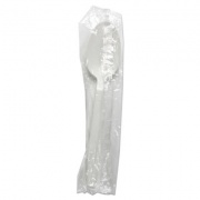 Boardwalk Heavyweight Wrapped Polypropylene Cutlery, Teaspoon, White, 1,000/Carton (TSHWPPWIW)