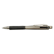 Pentel Wow! Pencils, 0.7 mm, HB (#2), Black Lead, Black Barrel, Dozen (PENAL407A)