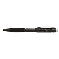 Pentel Twist-Erase GT Pencils, 0.5 mm, HB (#2), Black Lead, Black Barrel (PENQE205A)