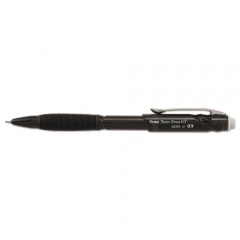 Pentel Twist-Erase GT Pencils, 0.5 mm, HB (#2.5), Black Lead, Black Barrel (QE205A)