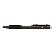 Pentel Twist-Erase GT Pencils, 0.7 mm, HB (#2), Black Lead, Black Barrel (PENQE207A)