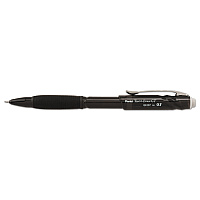 Pentel Twist-Erase GT Pencils, 0.7 mm, HB (#2), Black Lead, Black Barrel (PENQE207A)