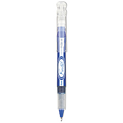 Pentel Finito! Porous Point Pen, Stick, Extra-Fine 0.4 mm, Blue Ink, Blue/Silver/Clear Barrel (PENSD98C)