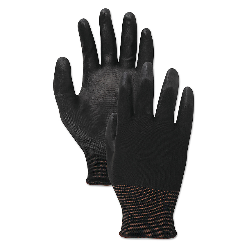 Boardwalk Palm Coated Cut-Resistant HPPE Glove, Salt and Pepper/Black, Size 10 (X-Large), Dozen (BWK0002910)