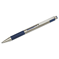 AbilityOne 7520016661052, SKILCRAFT Zebra Ballpoint Pen, Retractable, Medium 1 mm, Blue Ink, Stainless Steel Barrel, 2/Pack