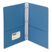 Smead 2-Pocket Folder with Tang Fastener, 0.5" Capacity, 11 x 8.5, Blue, 25/Box (88052)
