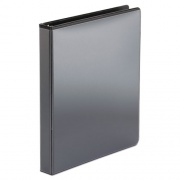 Office Impressions Economy Round Ring View Binder, 3 Rings, 1" Capacity, 11 x 8.5, Black (80961)