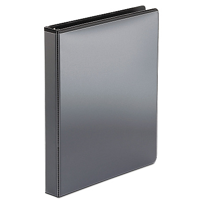 Office Impressions Economy Round Ring View Binder, 3 Rings, 1" Capacity, 11 x 8.5, Black (OFF80961)