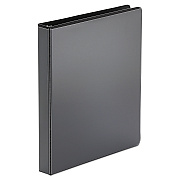 Universal Economy Round Ring View Binder, 3 Rings, 1" Capacity, 11 x 8.5, Black (UNV20961)