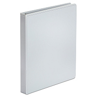 Universal Economy Round Ring View Binder, 3 Rings, 1" Capacity, 11 x 8.5, White (UNV20962)