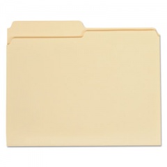 Universal Top Tab Manila File Folders, 1/2-Cut Tabs: Assorted, Letter Size, 0.75" Expansion, Manila, 100/Box (12112)