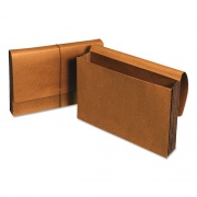 Universal Extra Wide Expanding Wallets, 5.25" Expansion, 1 Section, Elastic Cord Closure, Legal Size, Redrope (13080)