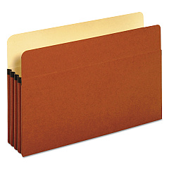 Universal Redrope Expanding File Pockets, 3.5" Expansion, Legal Size, Redrope, 25/Box (UNV15161)