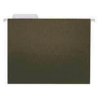 Universal Hanging File Folders, Letter Size, 1/3-Cut Tabs, Standard Green, 25/Box (UNV14113)