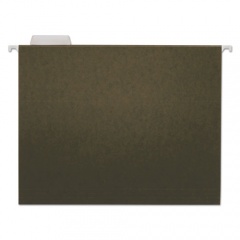 Universal Hanging File Folders, Letter Size, 1/5-Cut Tabs, Standard Green, 25/Box (14115)