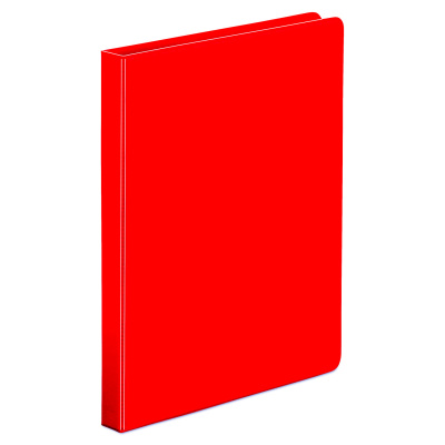 Universal Economy Non-View Round Ring Binder, 3 Rings, 0.5" Capacity, 11 x 8.5, Red (30403)