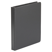 Universal Economy Non-View Round Ring Binder, 3 Rings, 1" Capacity, 11 x 8.5, Black (UNV31401)