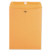 Universal Kraft Clasp Envelope, #93, Square Flap, Clasp/Gummed Closure, 9.5 x 12.5, Brown Kraft, 100/Box (UNV35265)