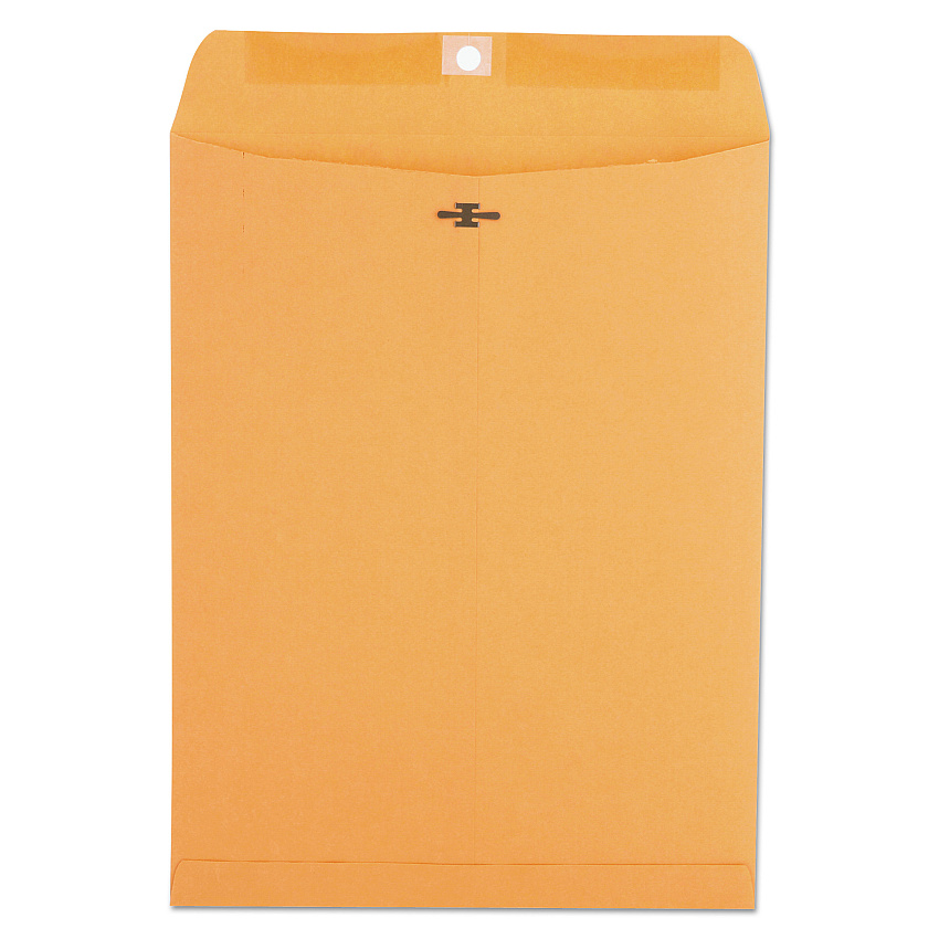 Universal Kraft Clasp Envelope, #93, Square Flap, Clasp/Gummed Closure, 9.5 x 12.5, Brown Kraft, 100/Box (UNV35265)