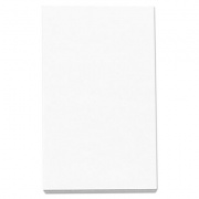 Universal LOOSE WHITE MEMO SHEETS, 3 X 5, UNRULED, PLAIN WHITE, 500/PACK (35500)