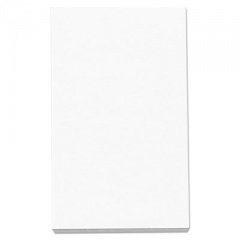Universal LOOSE WHITE MEMO SHEETS, 3 X 5, UNRULED, PLAIN WHITE, 500/PACK (35500)
