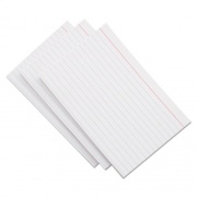 Universal Ruled Index Cards, 5 x 8, White, 100/Pack (47250)