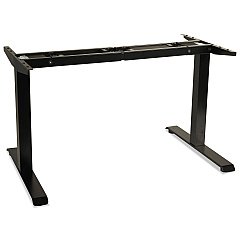 Alera AdaptivErgo Sit-Stand Two-Stage Electric Height-Adjustable Table Base, 48.06" x 24.35" x 27.5" to 47.2", Black (ALEHT2SSB)