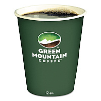 Green Mountain Coffee Roasters Roasters Roasters Paper Hot Cups, 12 oz, Green Mountain Design, Multicolor, 1,000/Carton (GMT93766)