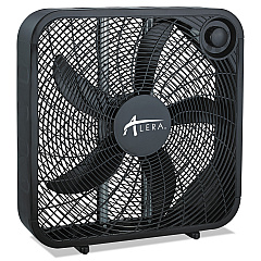Alera 3-Speed Box Fan, Black (ALEFANBX20B)