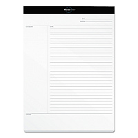 TOPS FocusNotes Legal Pad, Meeting-Minutes/Notes Format, 50 White 8.5 x 11.75 Sheets (TOP77103)