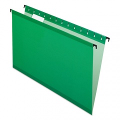 Pendaflex SureHook Hanging Folders, Legal Size, 1/5-Cut Tabs, Bright Green, 20/Box (615315BGR)