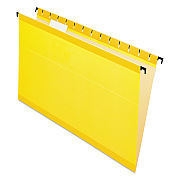 Pendaflex SureHook Hanging Folders, Legal Size, 1/5-Cut Tabs, Yellow, 20/Box (PFX615315YEL)