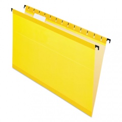 Pendaflex SureHook Hanging Folders, Legal Size, 1/5-Cut Tabs, Yellow, 20/Box (615315YEL)