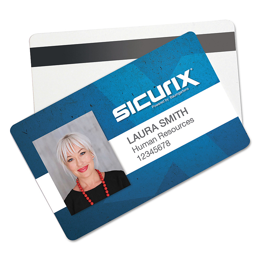 SICURIX Blank ID Card with Magnetic Strip, 2 1/8 x 3 3/8, White, 100/Pack (BAU80340)