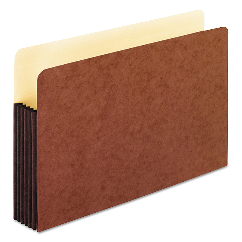Pendaflex Redrope WaterShed Expanding File Pockets, 5.25" Expansion, Legal Size, Redrope (PFX35364)
