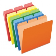 Pendaflex Ready-Tab Reinforced File Folders, 1/3-Cut Tabs: Assorted, Letter Size, Assorted Colors, 50/Pack (42338)