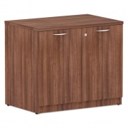 Alera Valencia Series Storage Cabinet, 34.3w x 22.78d x 29.5h, Modern Walnut (VA613622WA)