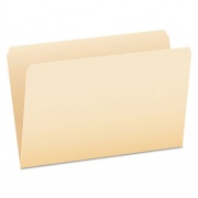 Pendaflex Manila File Folders, Straight Tabs, Legal Size, 0.75" Expansion, Manila, 100/Box (753)