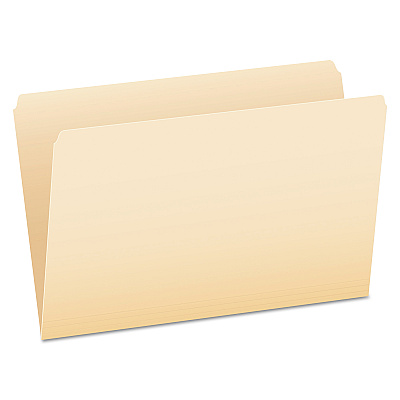 Pendaflex Manila File Folders, Straight Tabs, Legal Size, 0.75" Expansion, Manila, 100/Box (PFX753)