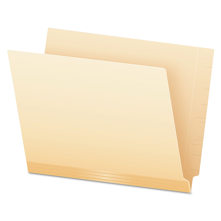 Pendaflex Manila Laminated Spine Shelf File Folders, Straight Tabs, Letter Size, Manila, 50/Box (PFX11230)