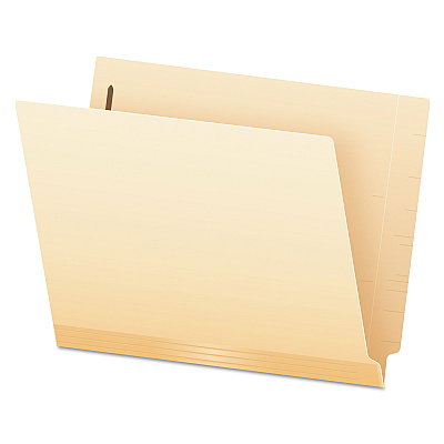 Pendaflex Manila Laminated End Tab Fastener Folders, 11-pt Manila, 0.75" Expansion, 2 Fasteners, Letter Size, Manila Exterior, 50/Box (PFX13160)
