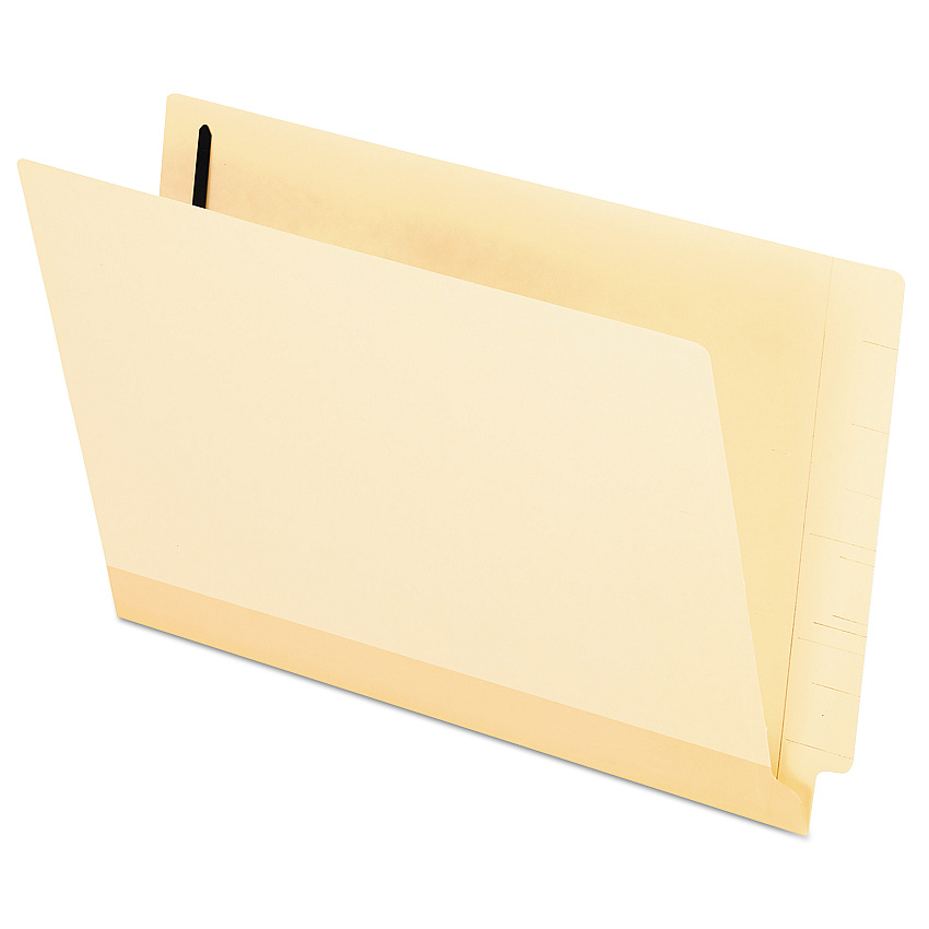 Pendaflex Manila Laminated End Tab Fastener Folders, 11-pt Manila, 0.75" Expansion, 1 Fastener, Legal Size, Manila Exterior, 50/Box (PFX13210)