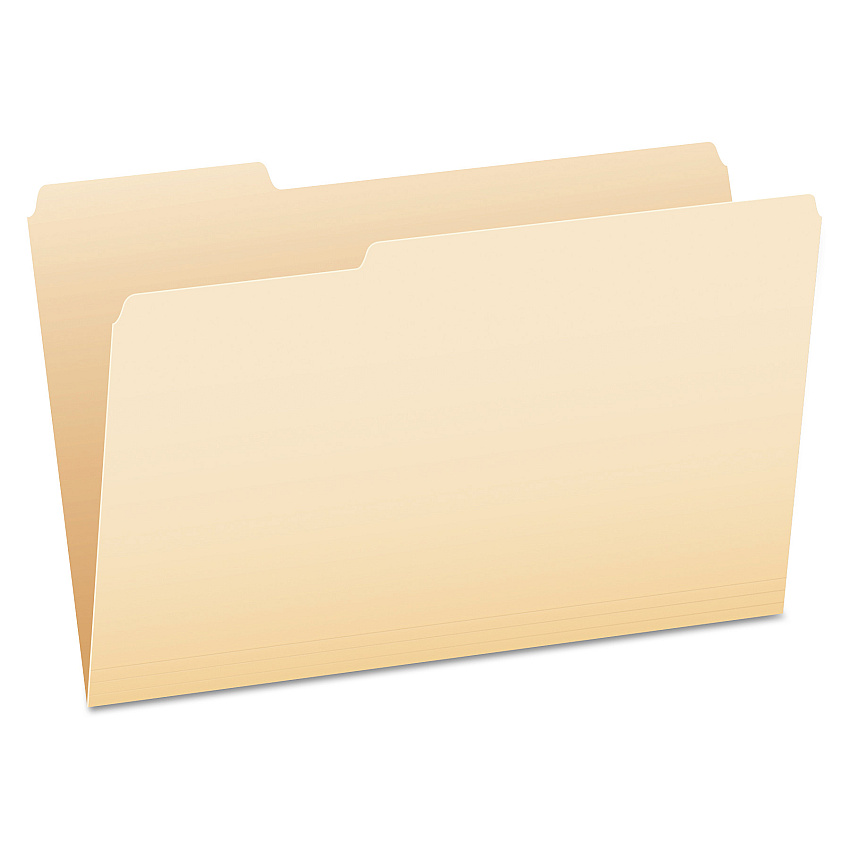 Pendaflex Manila File Folders, 1/3-Cut Tabs: Assorted, Legal Size, 0.75" Expansion, Manila, 100/Box (PFX75313)