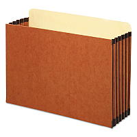 Pendaflex File Cabinet Pockets, 5.25" Expansion, Legal Size, Redrope, 10/Box (PFXFC1536P)