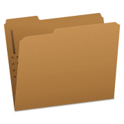 Pendaflex Kraft Fastener Folders, 1/3-Cut Tabs, 1 Fastener, Letter Size, Kraft Exterior, 50/Box (FK211)