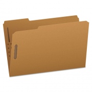 Pendaflex Kraft Fastener Folders, 1/3-Cut Tabs, 2 Fasteners, Legal Size, Kraft Exterior, 50/Box (FK312)