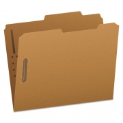 Pendaflex Kraft Fastener Folders, 2/5-Cut Tabs, 2 Fasteners, Letter Size, Kraft Exterior, 50/Box (FK213)
